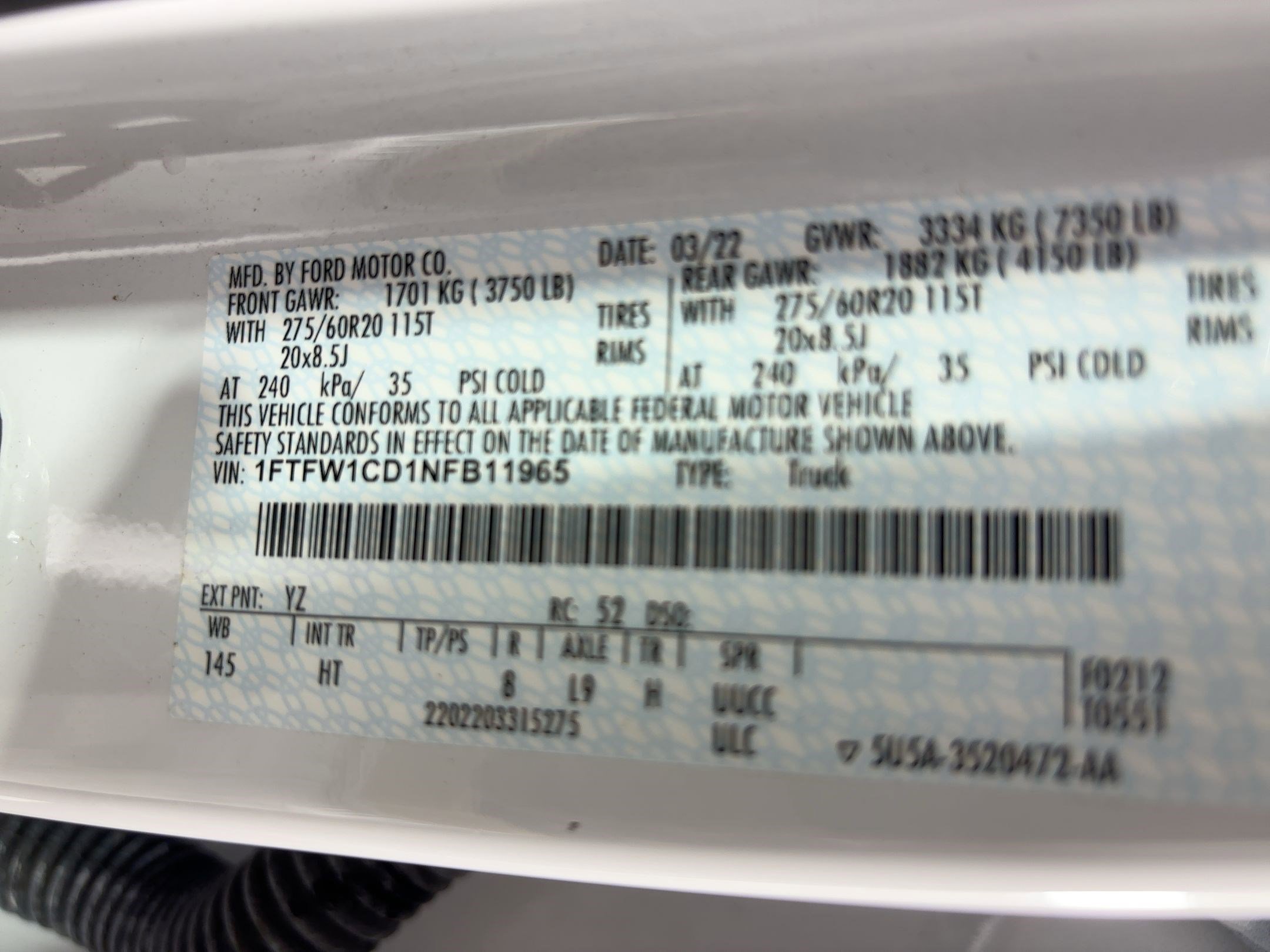 Used 2022 Ford F150 Lariat w/ Equipment Group 502A High image 21