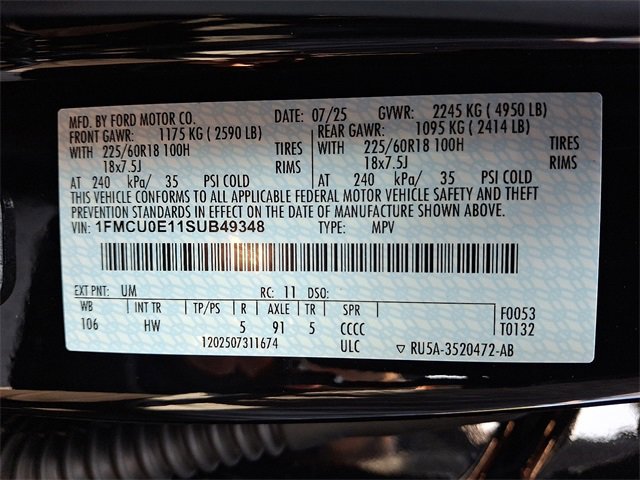 New 2025 Ford Escape SE image 11