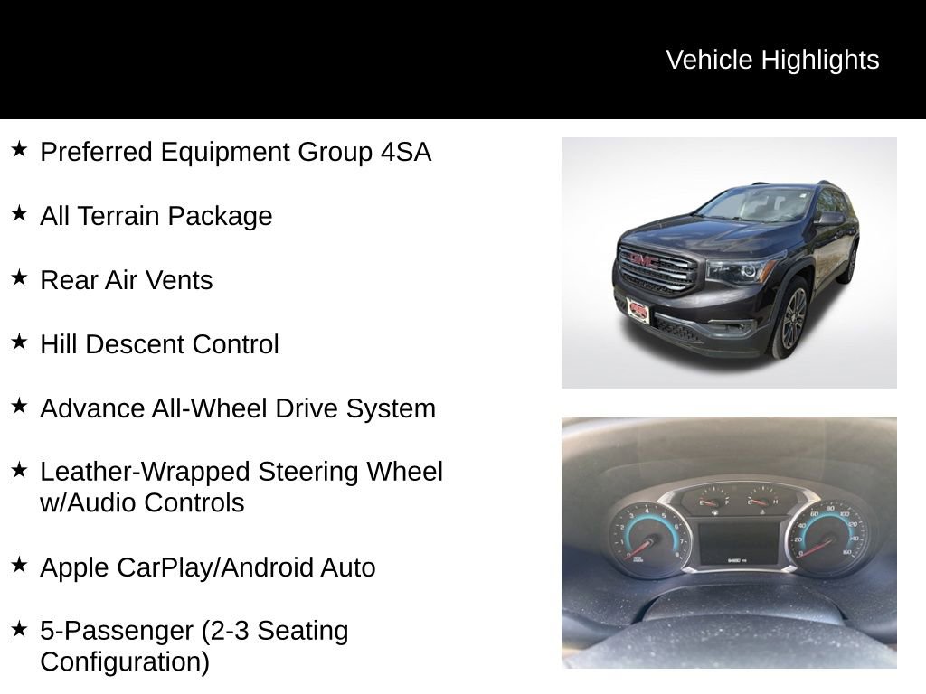 Used 2017 GMC Acadia SLT image 2