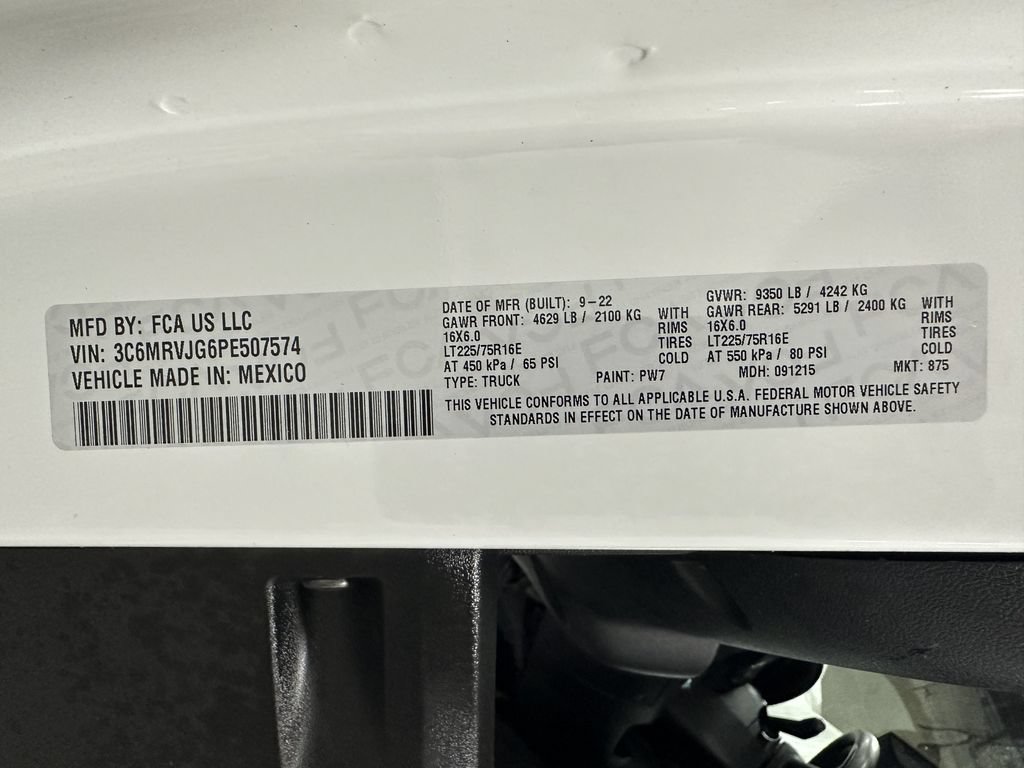 Used 2023 RAM ProMaster 3500 FWD image 11