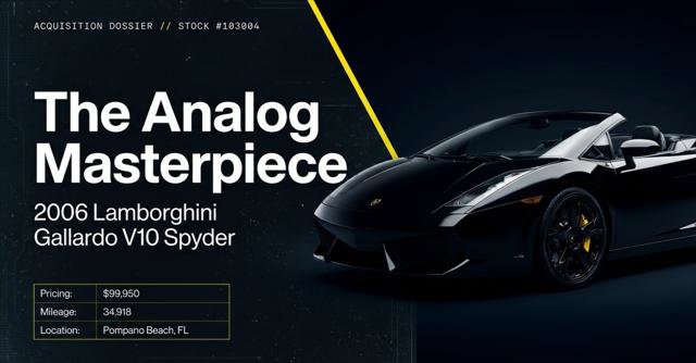 Used 2006 Lamborghini Gallardo Spyder AWD/4WD image 3