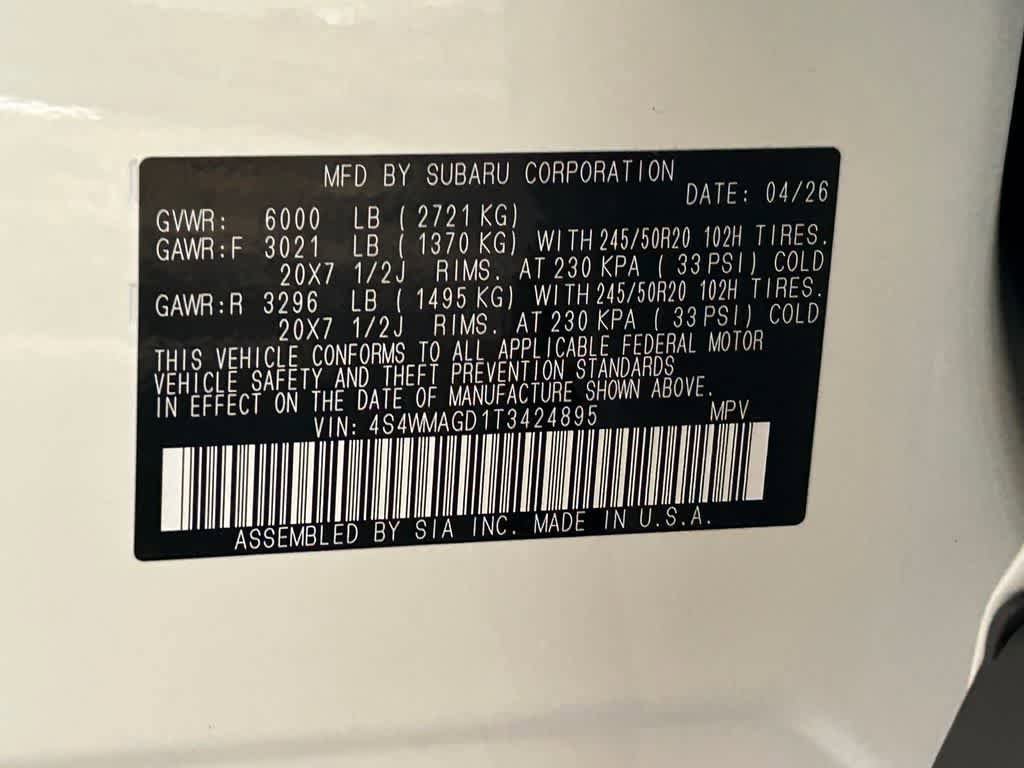 New 2026 Subaru Ascent Limited AWD/4WD image 22