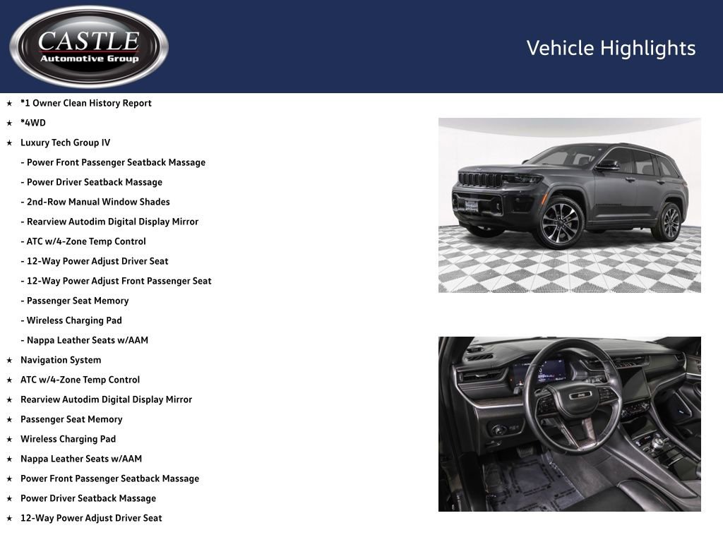 Used 2022 Jeep Grand Cherokee Overland w/ Luxury Tech Group IV image 4