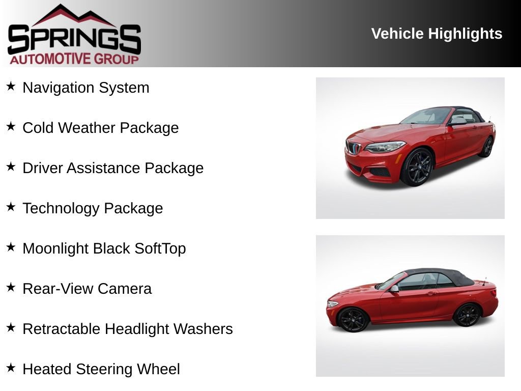 Used 2016 BMW M235i xDrive Convertible AWD/4WD image 2