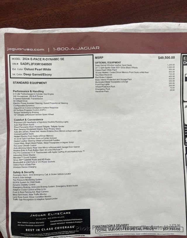Used 2024 Jaguar E-PACE R-Dynamic SE image 59