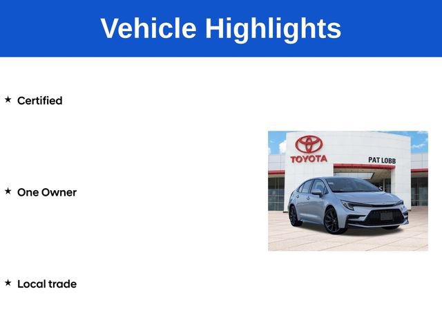 Certified 2025 Toyota Corolla SE w/ SE Premium Package FWD image 5