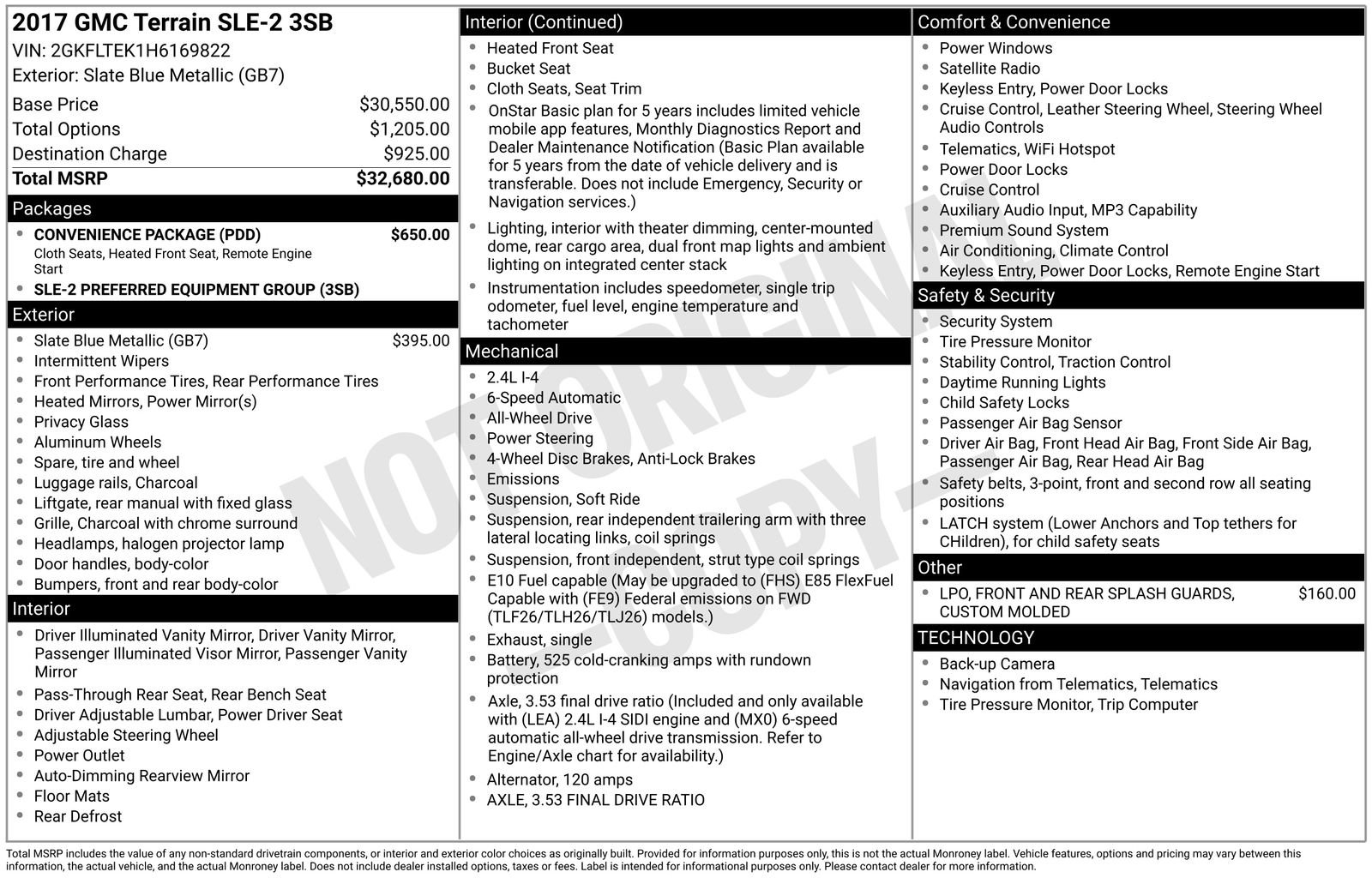 Used 2017 GMC Terrain SLE w/ Convenience Package image 14