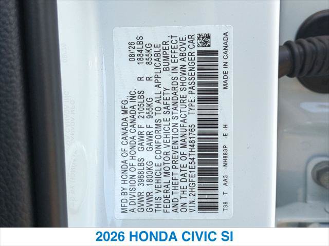 New 2026 Honda Civic Si image 27