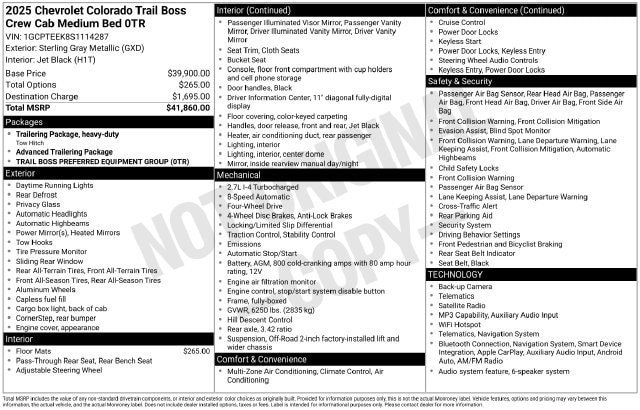 Used 2025 Chevrolet Colorado Trail Boss AWD/4WD image 32
