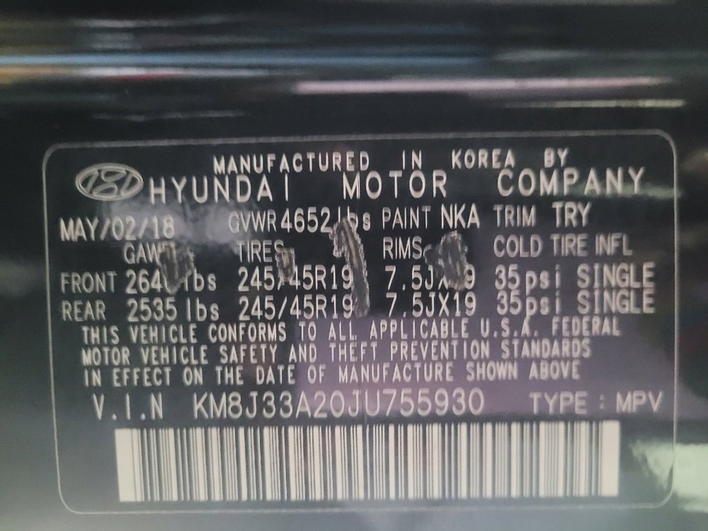 Used 2018 Hyundai Tucson Value w/ Cargo Package FWD image 33