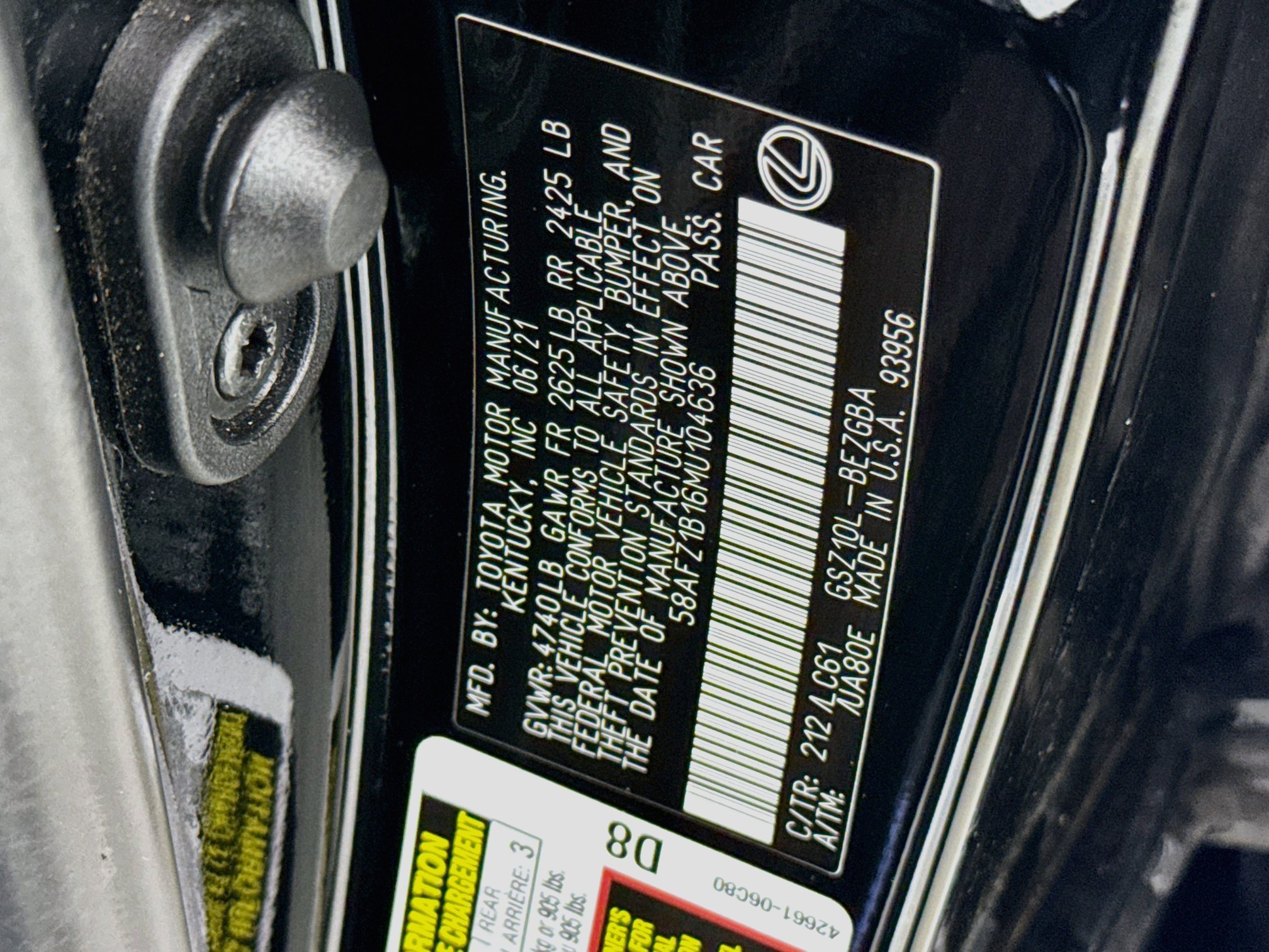 Certified 2021 Lexus ES 350 Ultra Luxury FWD image 32