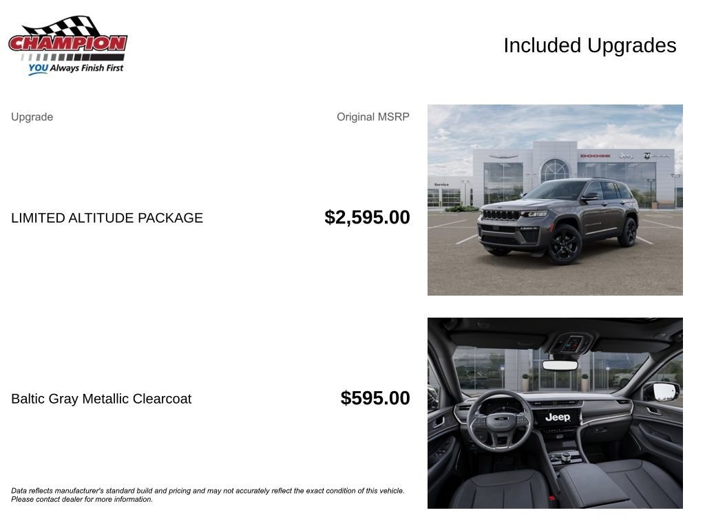 New 2026 Jeep Grand Cherokee Limited w/ Limited Altitude Package AWD/4WD image 6