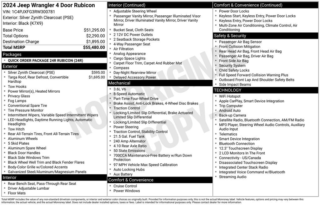 Used 2024 Jeep Wrangler Unlimited Rubicon AWD/4WD image 6
