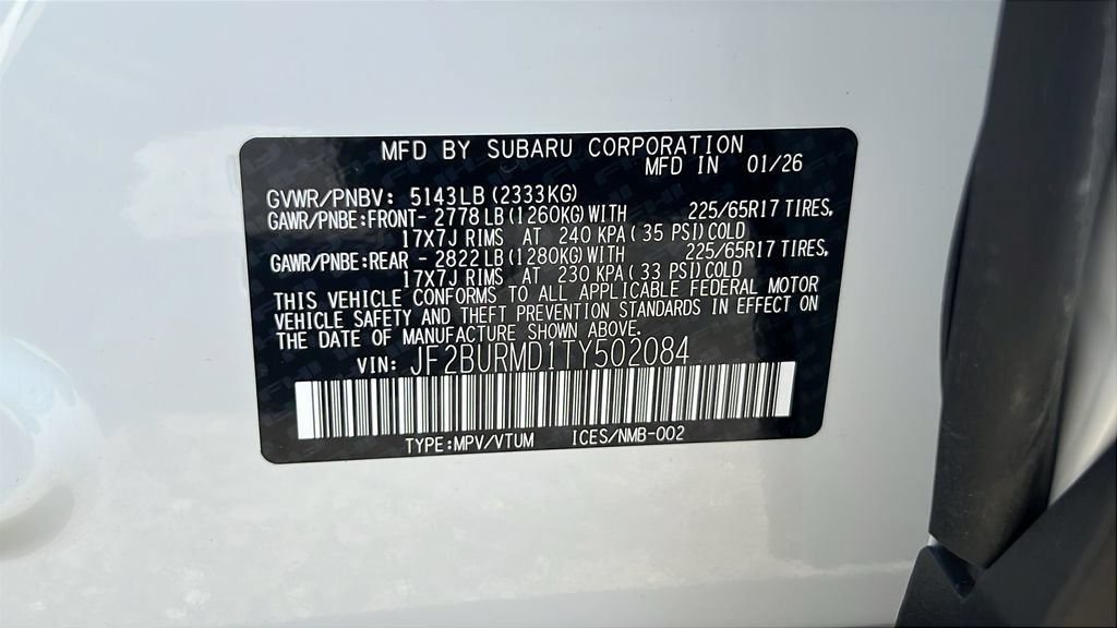 New 2026 Subaru Outback Wilderness w/ Wilderness Package AWD/4WD image 31