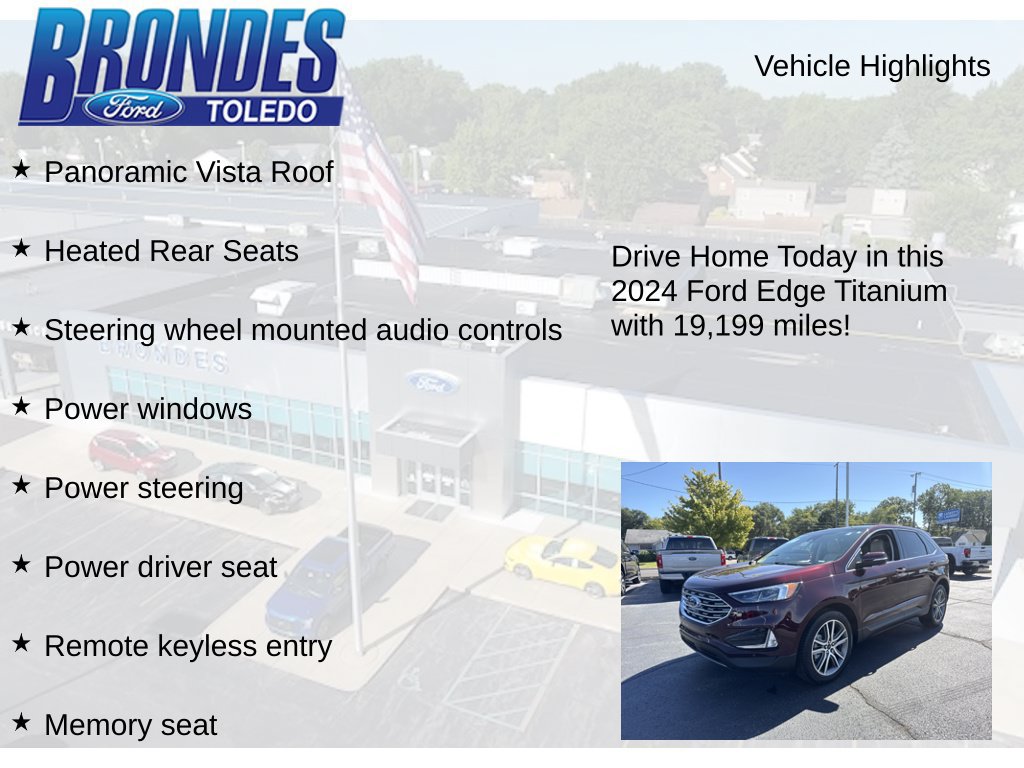 Used 2024 Ford Edge Titanium w/ Equipment Group 301A AWD/4WD image 17