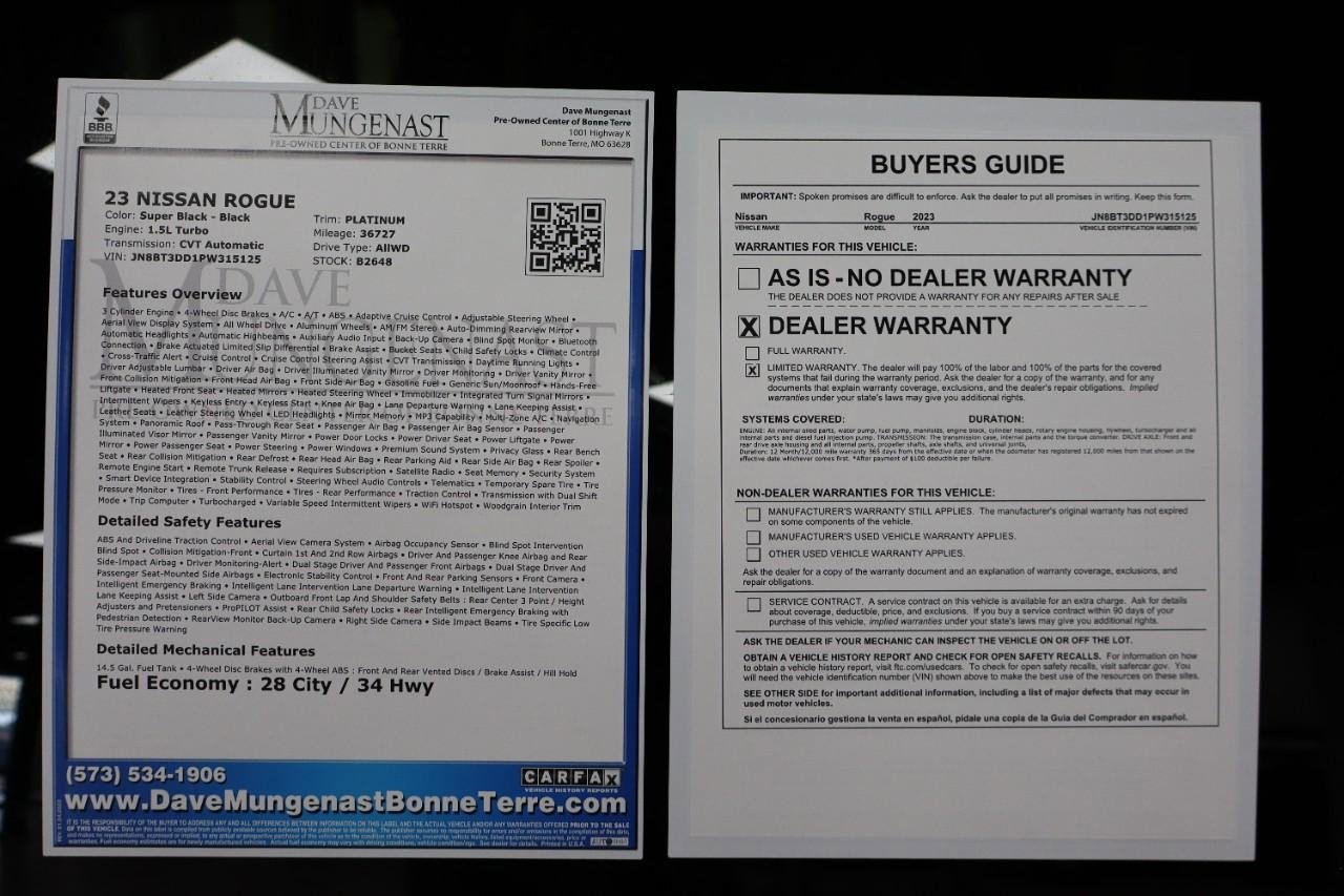 Used 2023 Nissan Rogue Platinum w/ Platinum Premium Package image 25