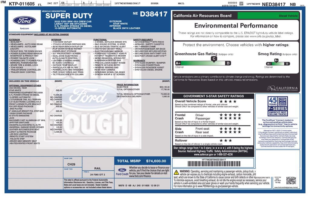 Used 2022 Ford F250 Lariat w/ Lariat Ultimate Package image 10
