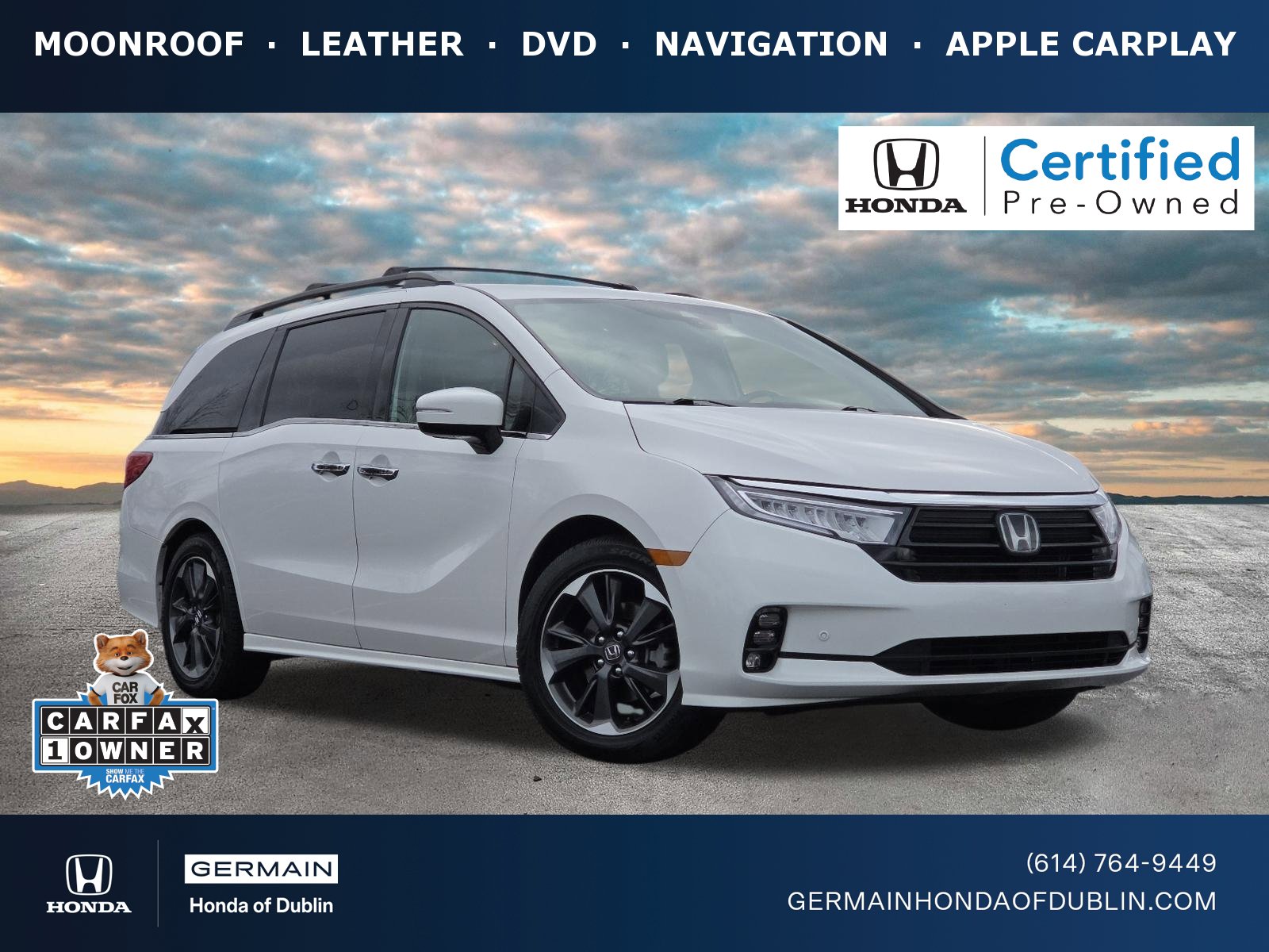 Certified 2023 Honda Odyssey Elite