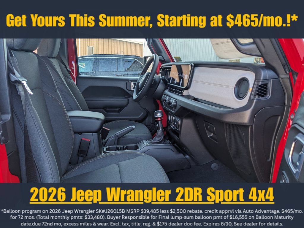 New 2026 Jeep Wrangler Sport AWD/4WD image 30