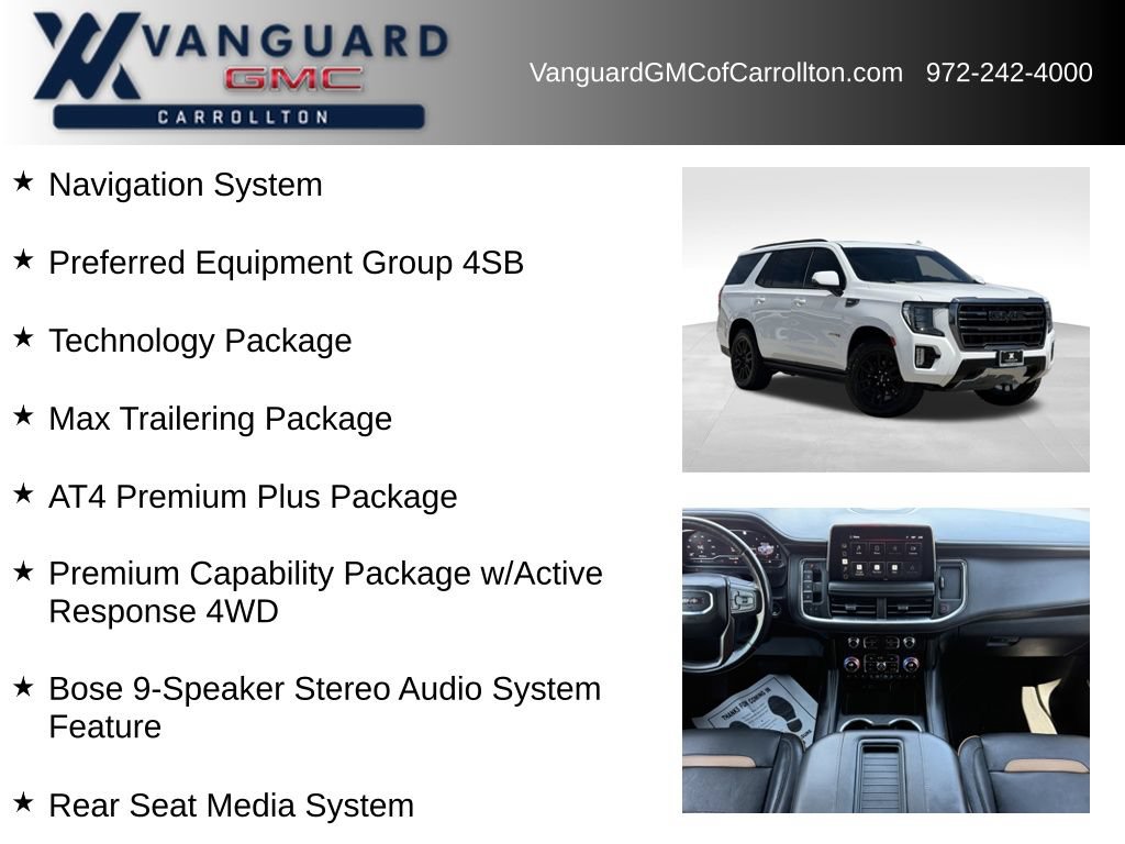 Used 2022 GMC Yukon AT4 w/ AT4 Premium Plus Package AWD/4WD image 6