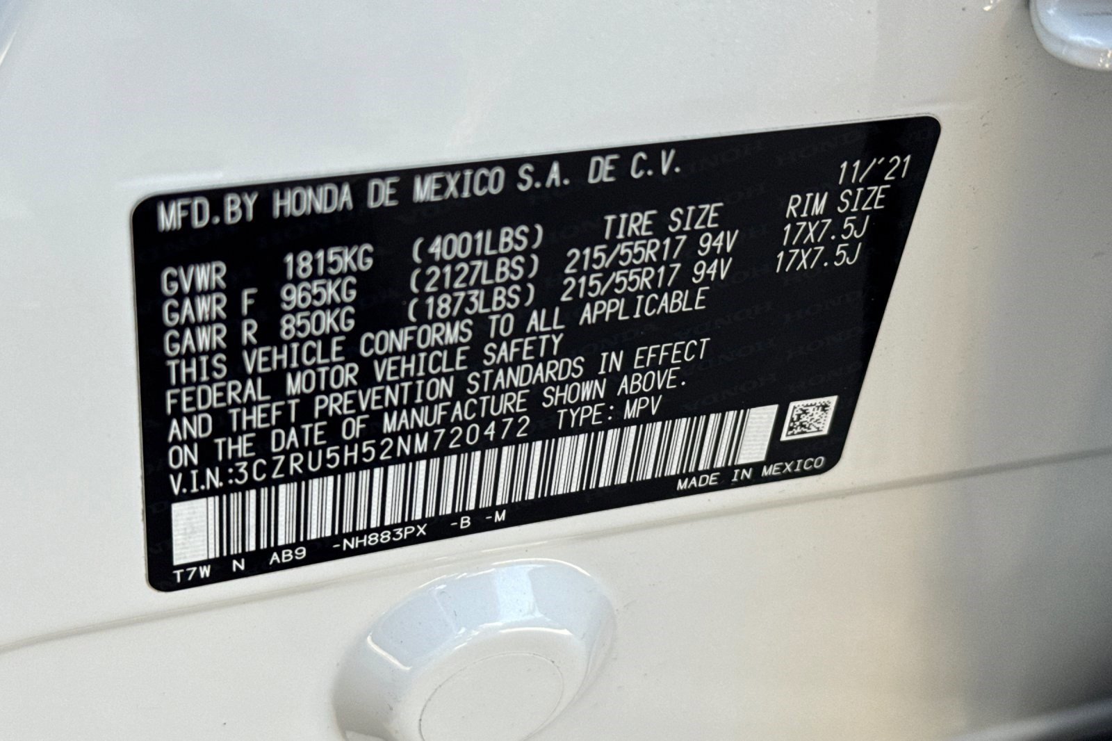 Used 2022 Honda HR-V EX image 22