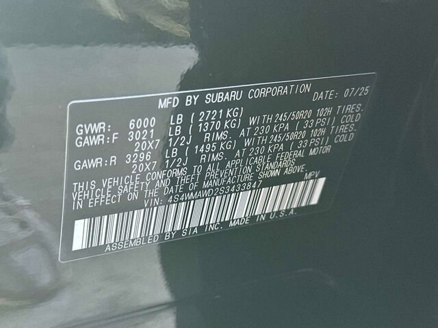 Certified 2025 Subaru Ascent Bronze Edition w/ Onyx Package image 37