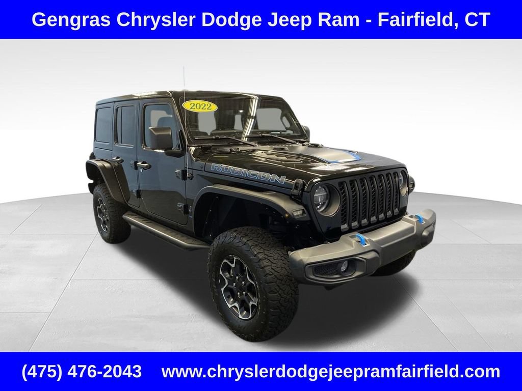 Used 2022 Jeep Wrangler Unlimited Rubicon 4xe w/ Cold Weather Group AWD/4WD image 1