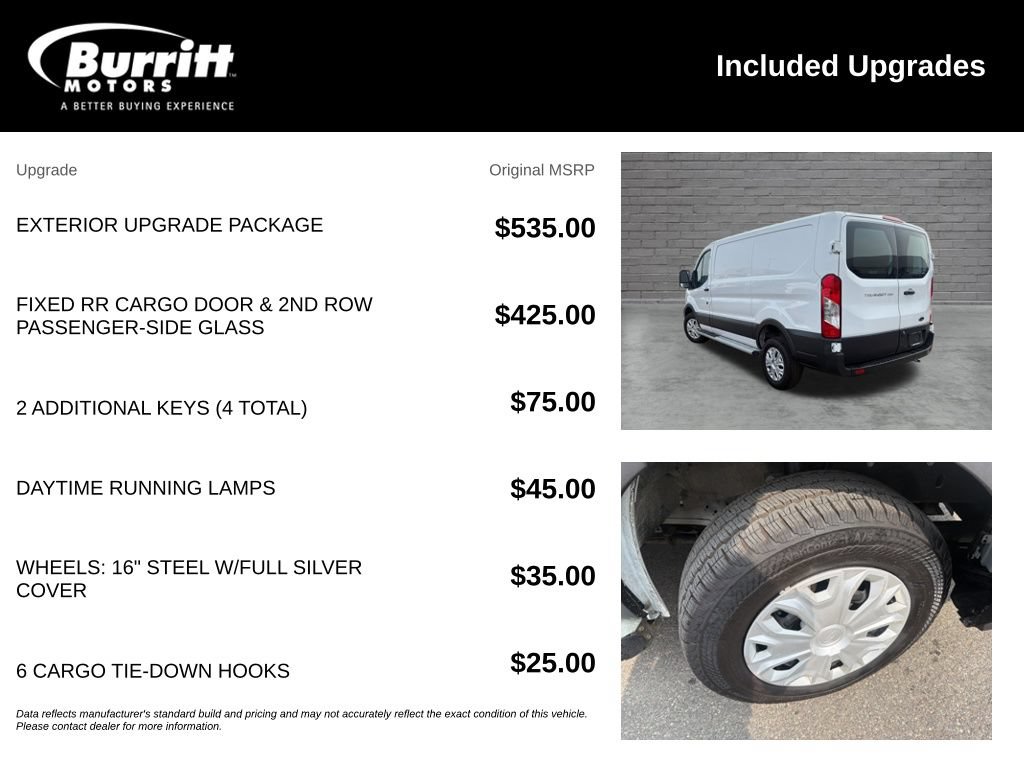 Used 2024 Ford Transit 250 Low Roof w/ Exterior Upgrade Package RWD image 3