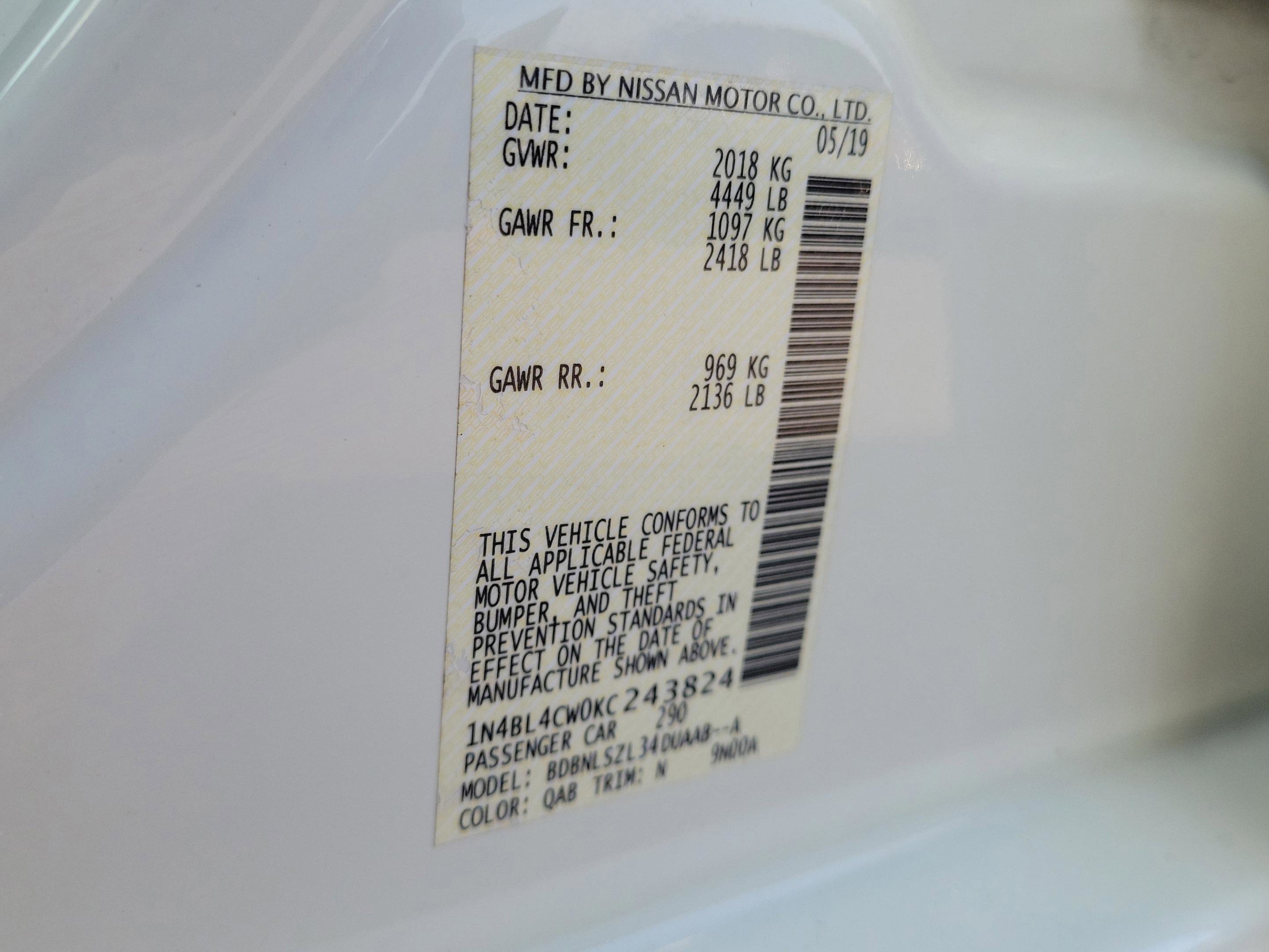 Used 2019 Nissan Altima 2.5 SR w/ SR Premium Package image 38