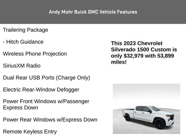 Used 2023 Chevrolet Silverado 1500 Custom AWD/4WD image 20
