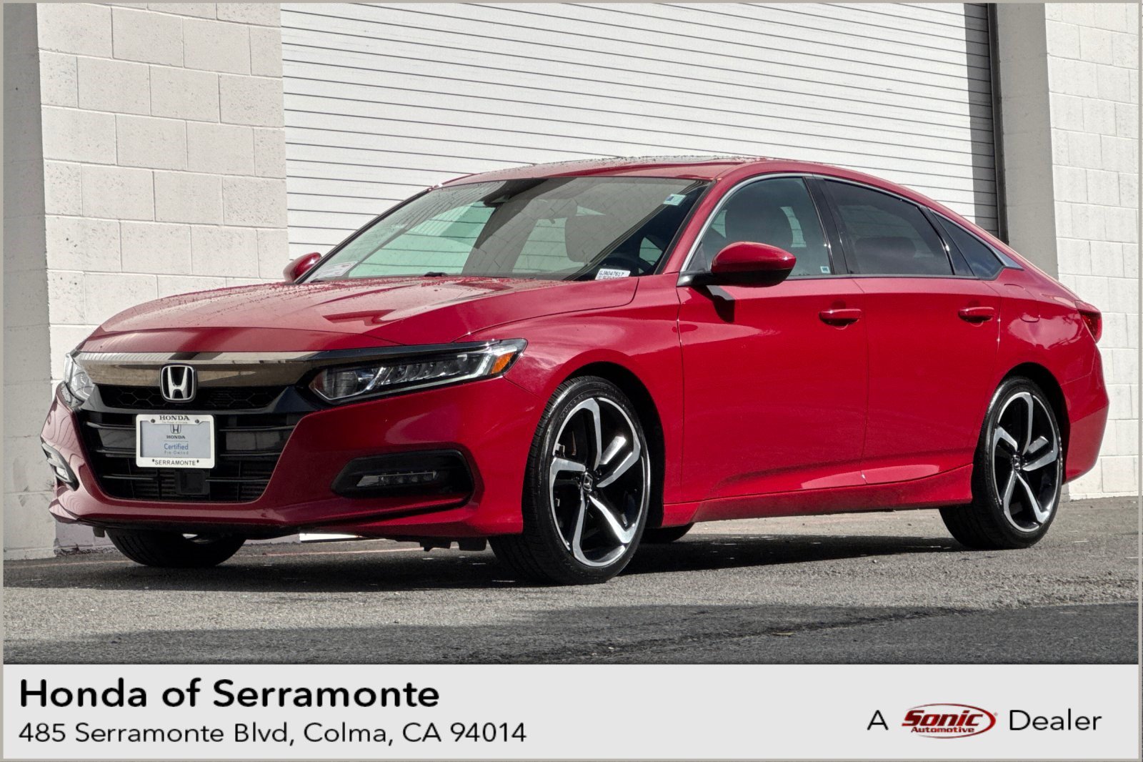 Certified 2018 Honda Accord Sport