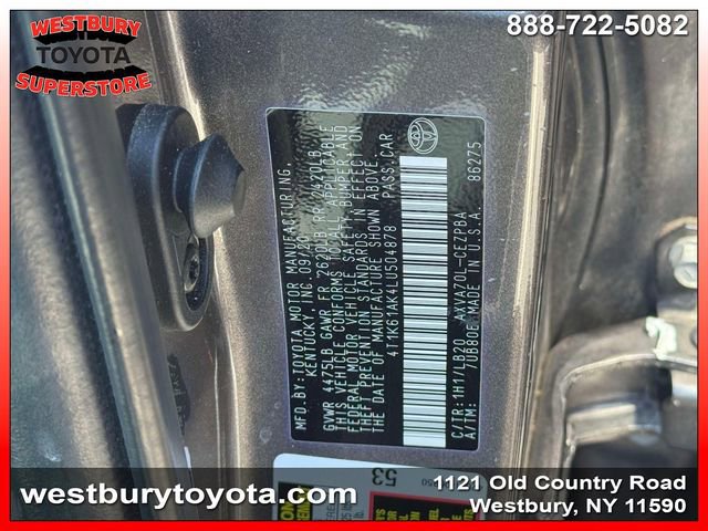Certified 2020 Toyota Camry XSE w/ Blackout Package FWD image 21