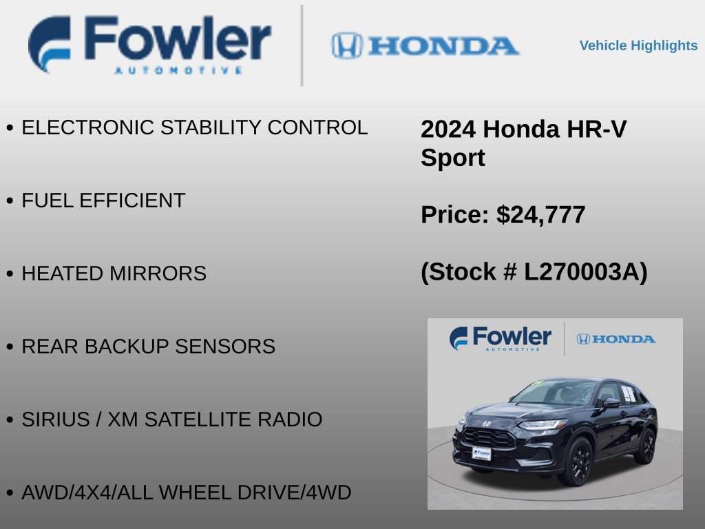 Used 2024 Honda HR-V Sport image 12