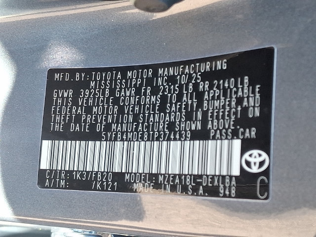 Used 2026 Toyota Corolla LE FWD image 25