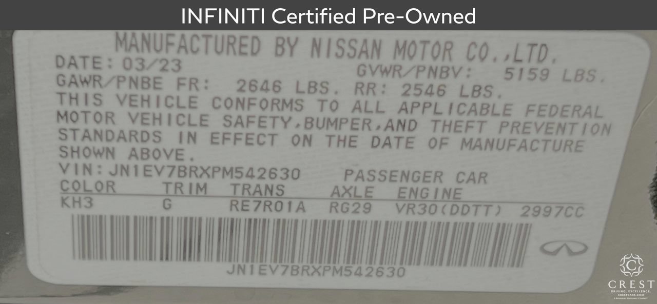 Certified 2023 INFINITI Q50 Luxe w/ Cargo Package AWD/4WD image 31