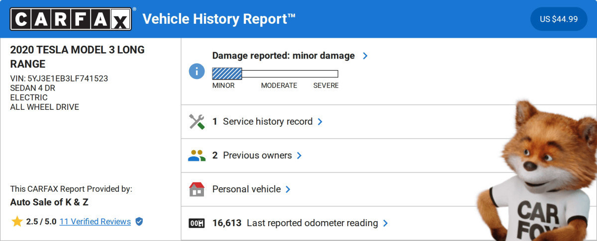 Used 2020 Tesla Model 3 Long Range image 3