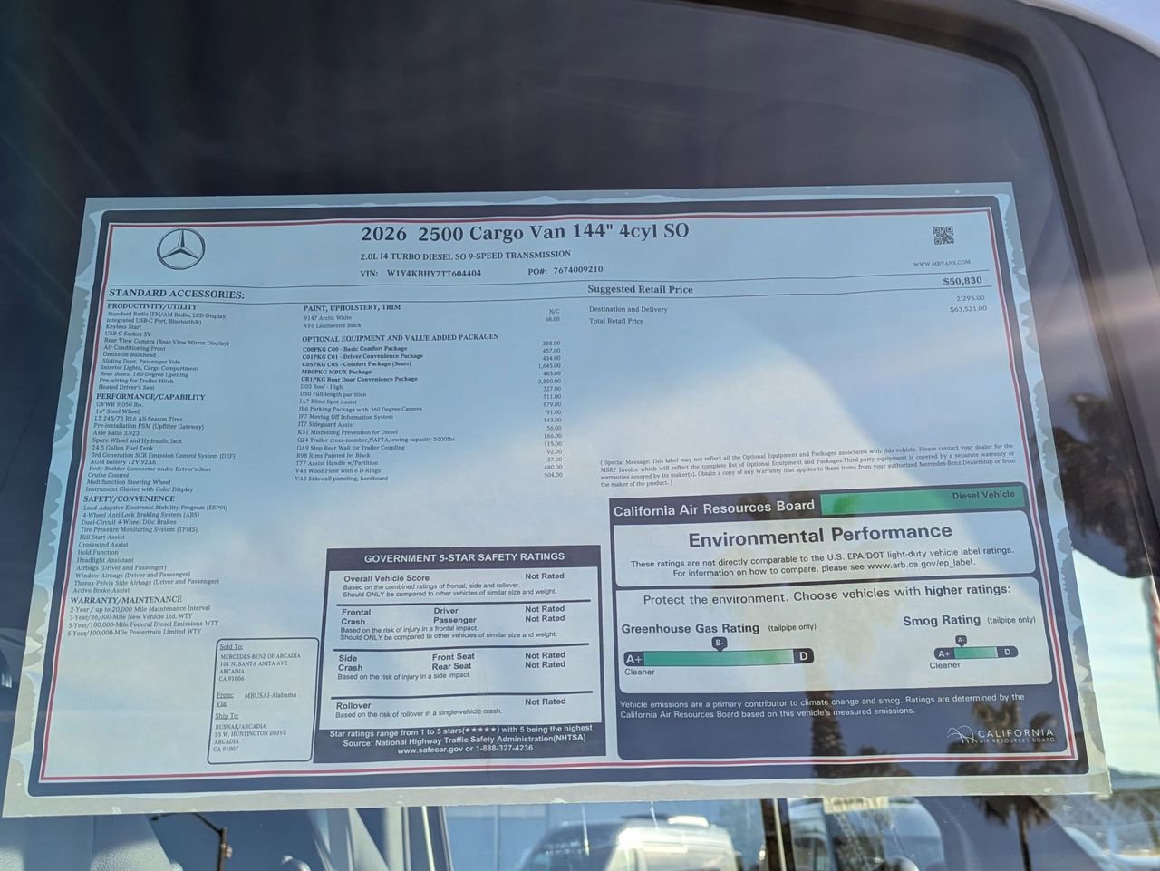 New 2026 Mercedes-Benz Sprinter 144 Cargo image 15