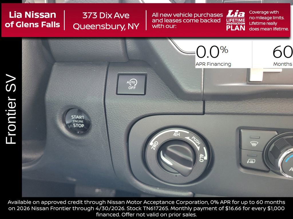 New 2026 Nissan Frontier SV w/ SV Convenience Package image 24