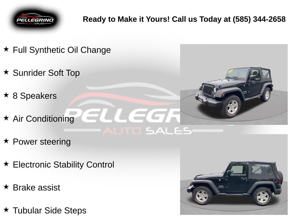 Used 2016 Jeep Wrangler Sport w/ Quick Order Package 23S AWD/4WD image 5