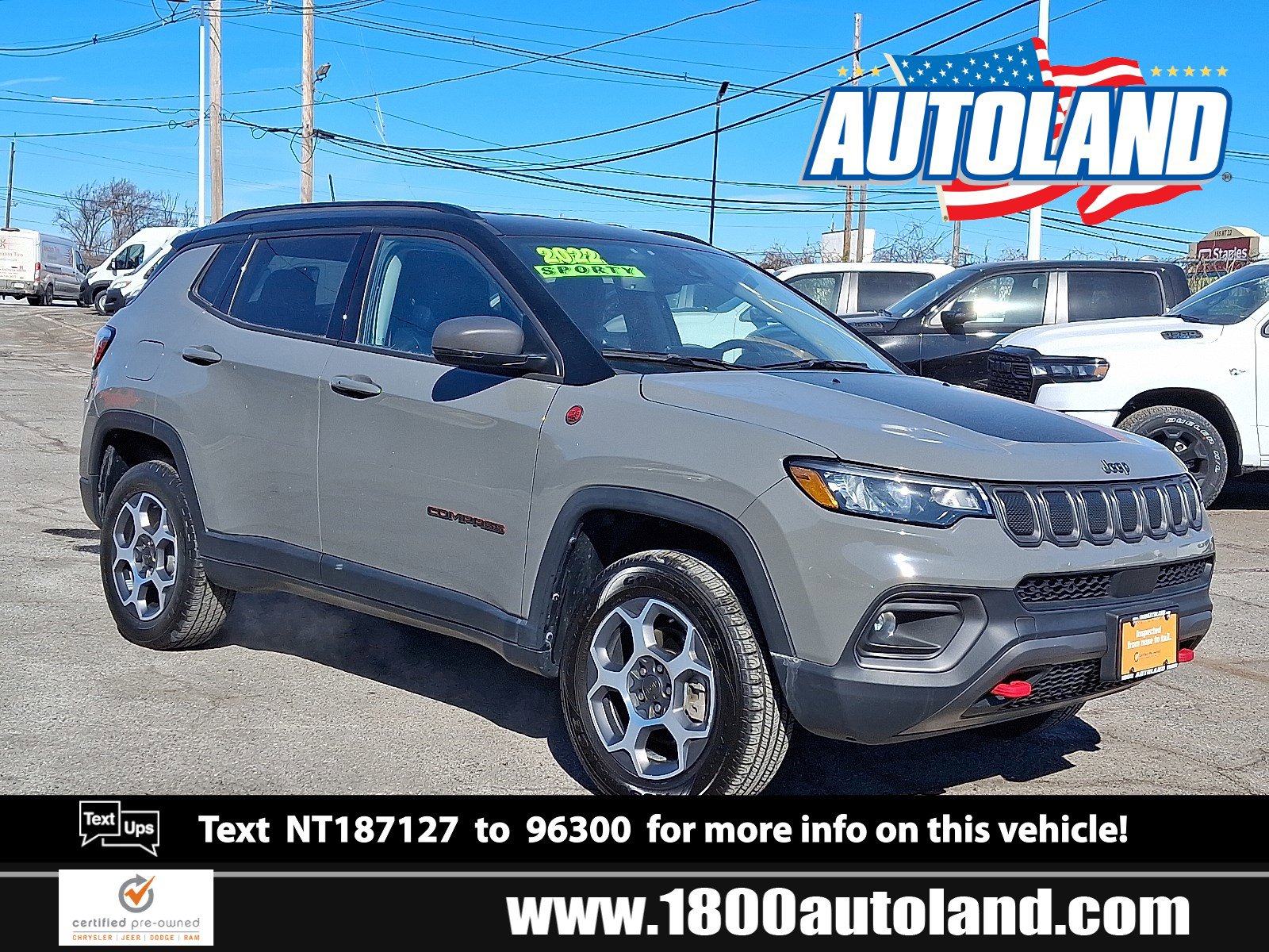 Certified 2022 Jeep Compass Trailhawk w/ Trailhawk Convenience Group image 1