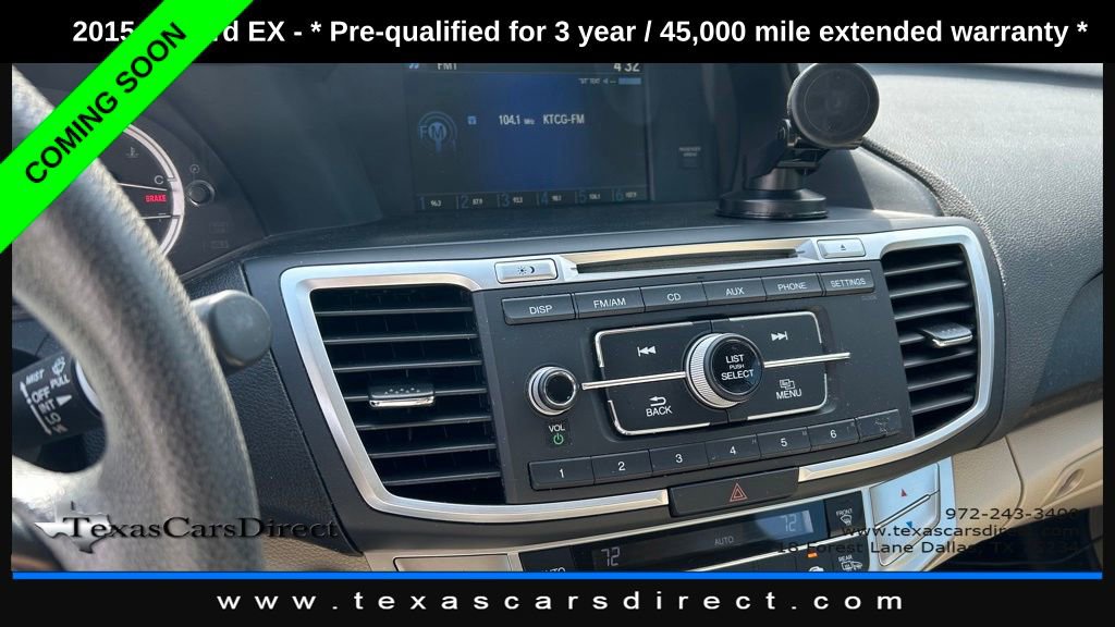 Used 2015 Honda Accord EX image 8