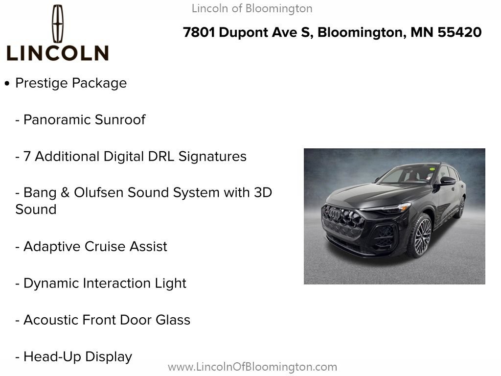 Used 2025 Audi SQ5 Prestige w/ Prestige Package AWD/4WD image 9