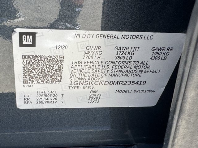 Used 2021 Chevrolet Suburban LT w/ LT Signature Package AWD/4WD image 37