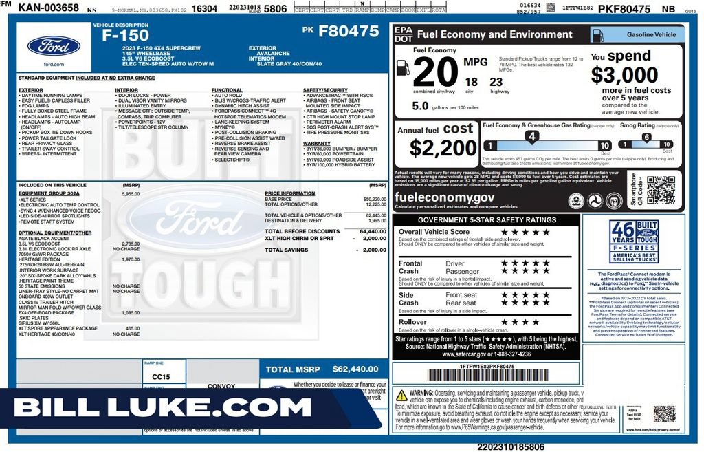 Used 2023 Ford F150 XLT w/ Equipment Group 302A High