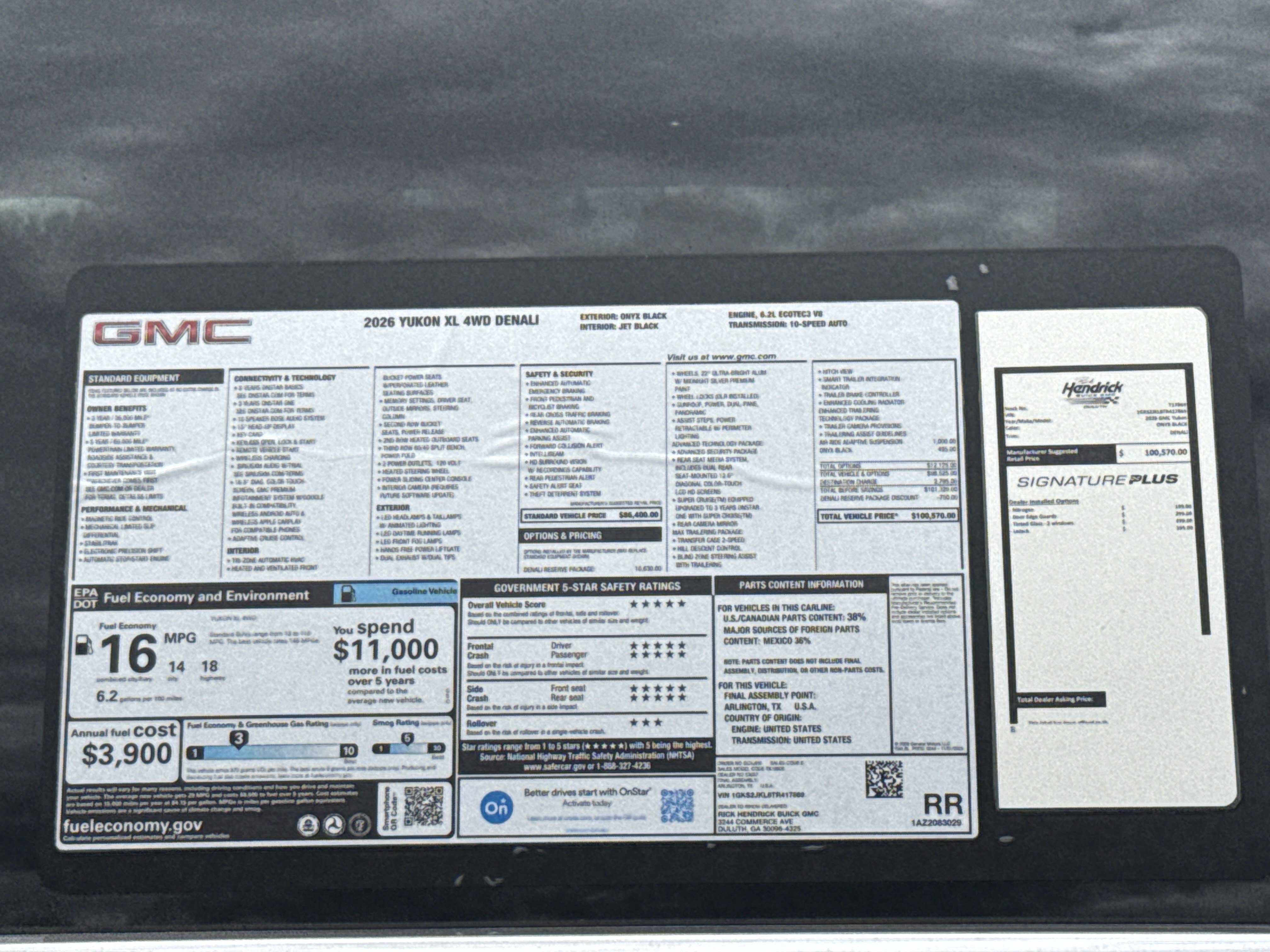 New 2026 GMC Yukon XL Denali w/ Denali Reserve Package AWD/4WD image 43