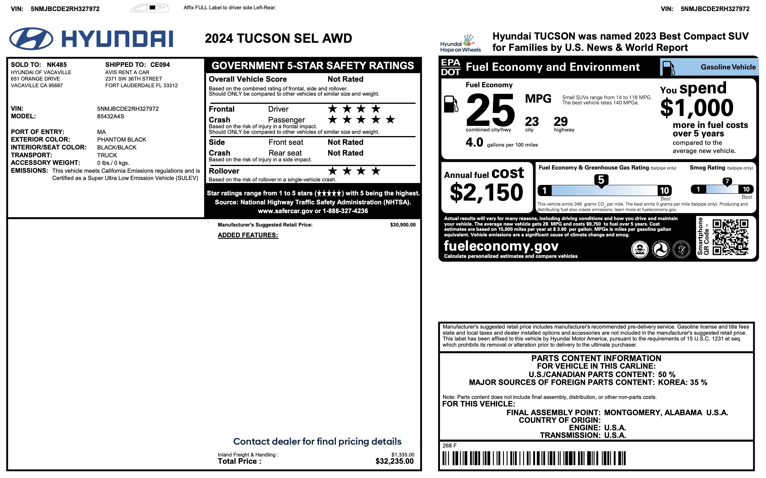 Used 2024 Hyundai Tucson SEL image 3