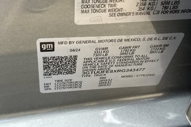 Used 2024 GMC Sierra 1500 AT4X AWD/4WD image 60