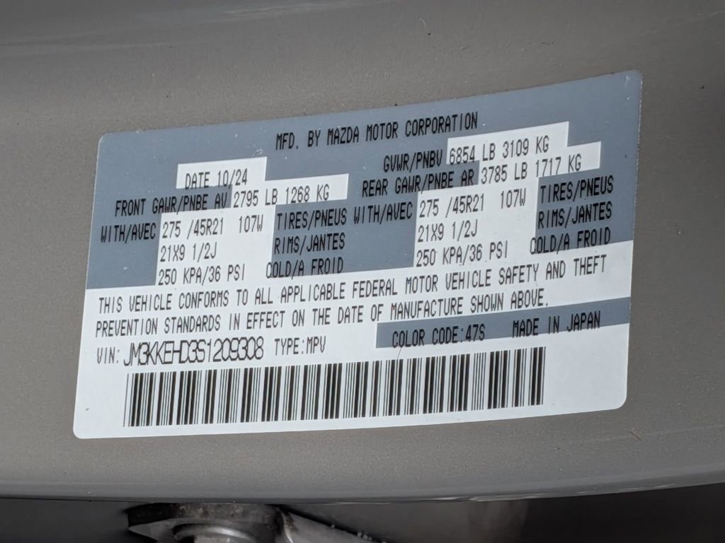 Used 2025 MAZDA CX-90 3.3 Turbo w/ Premium Plus Pkg image 34