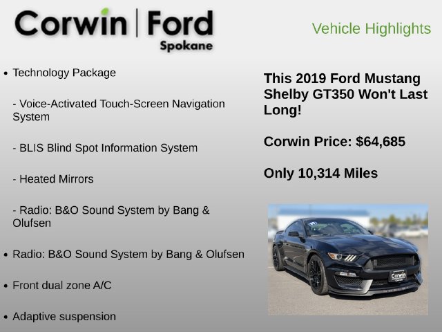 Used 2019 Ford Mustang Shelby GT350 w/ Technology Package RWD image 6