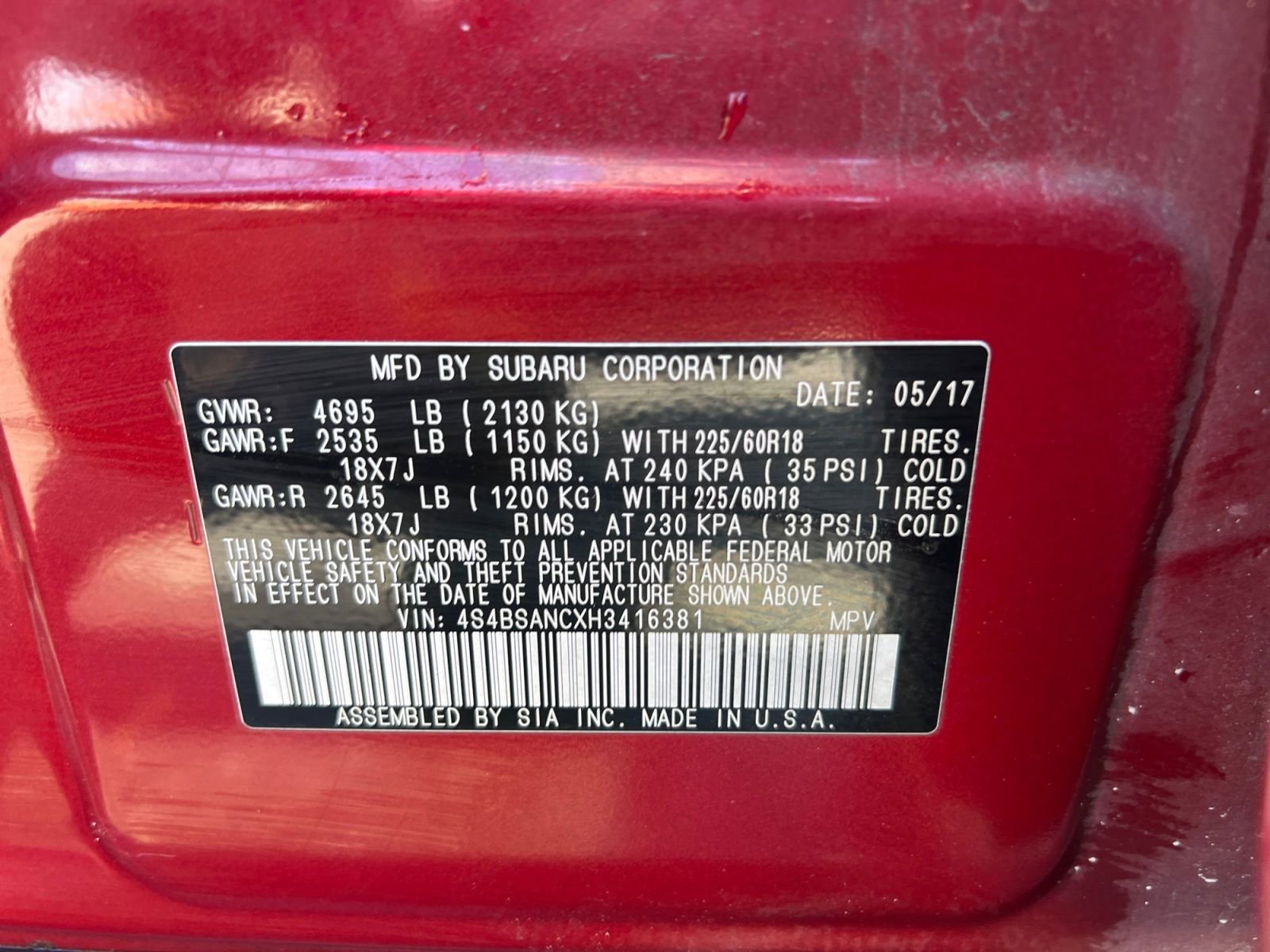 Used 2017 Subaru Outback 2.5i Limited AWD/4WD image 40
